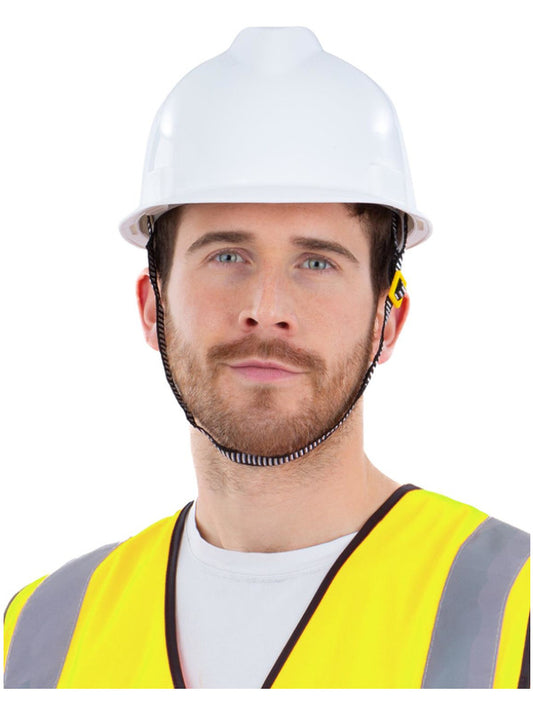 White Builders Helmet Adjustable