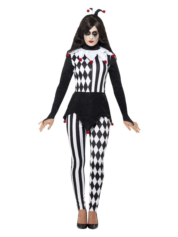 Female Jester Costume Black