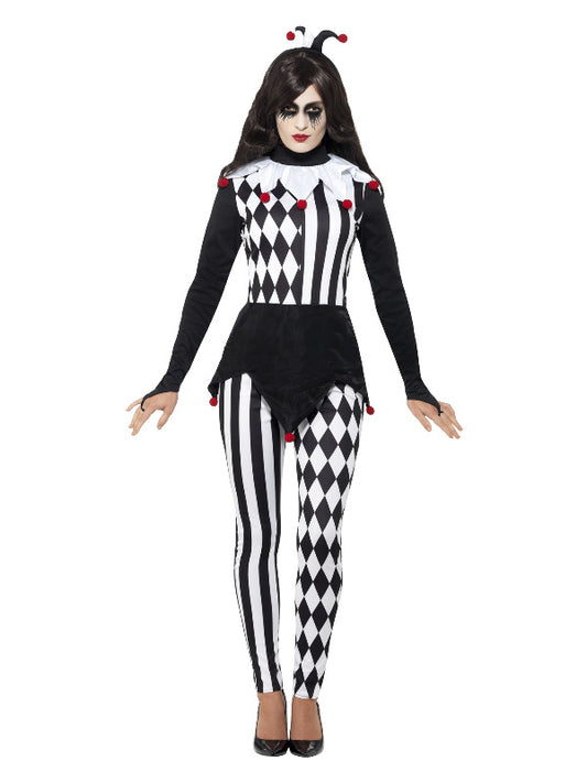 Female Jester Costume Black