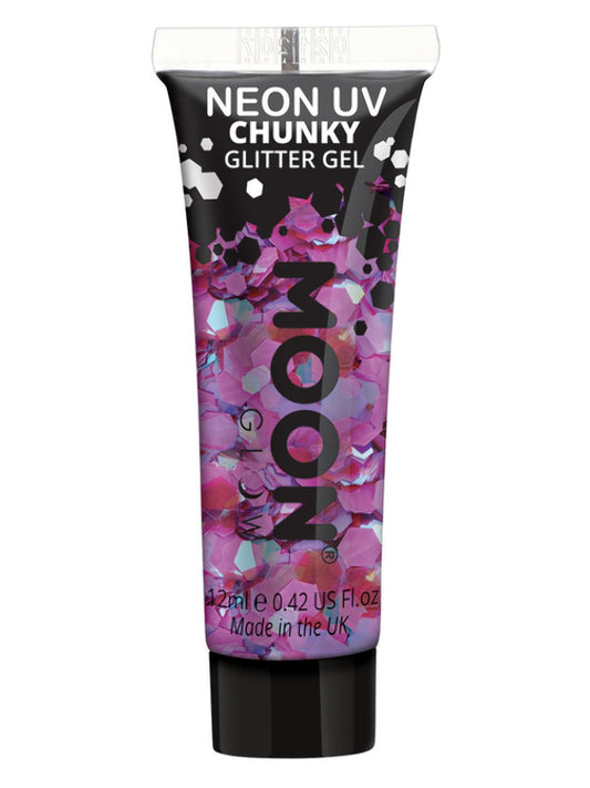 Moon Glow  Neon UV Chunky Glitter Gel Purple