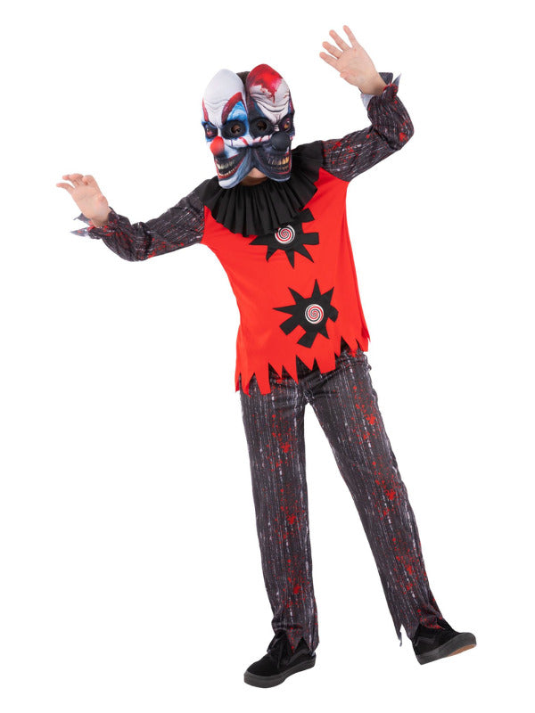 Kids 2 Headed Chuckles The Clown Costume