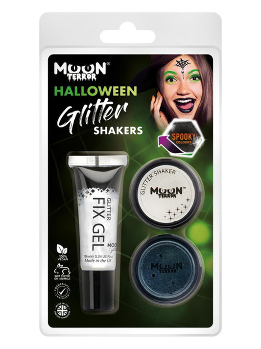 Adult Moon Terror Halloween Glitter Shakers