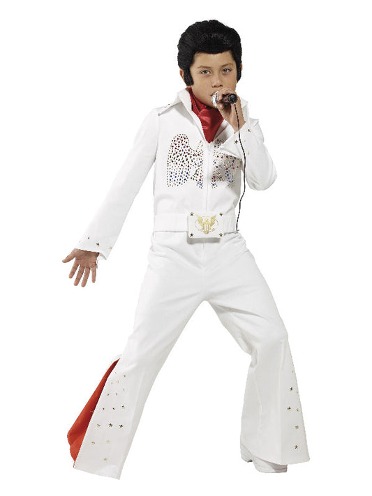 Kids Elvis Costume White
