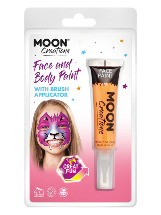 Adult Moon Creations Face  Body Paints Orange (2)