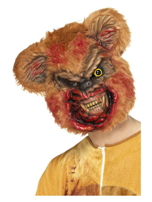 Zombie Teddy Bear Mask Brown
