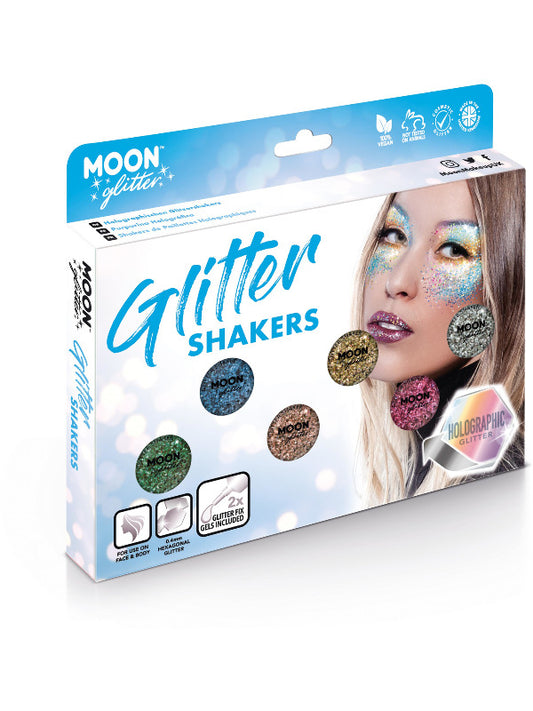 Adult Moon Glitter Holographic Glitter Shakers Assorted