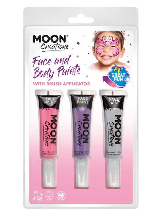 Adult Moon Creations Face  Body Paints and Brush (2)