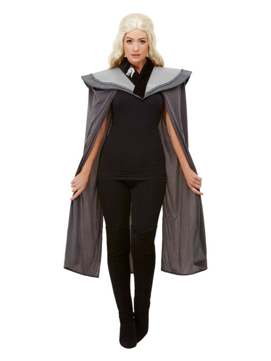 Ladies Medieval Cape Grey