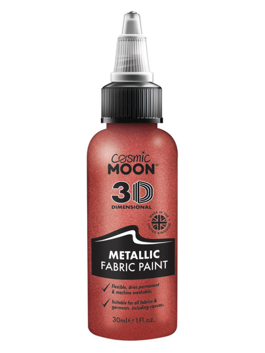Adult Cosmic Moon Metallic Fabric Paint Red