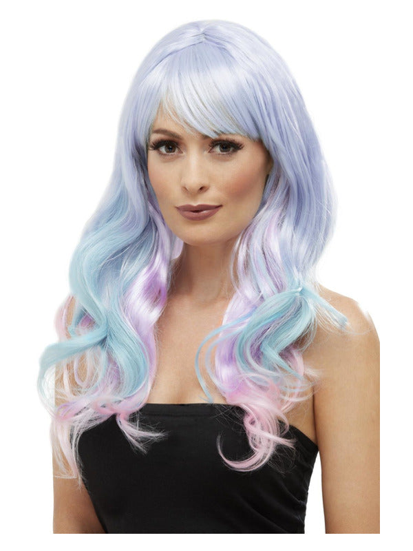 Fashion Unicorn Pastel Wig Wavy Long MultiColo
