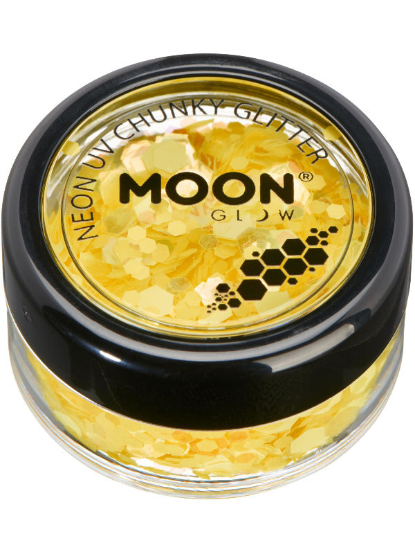 Adult Moon Glow  Neon UV Chunky Glitter