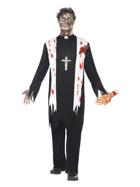 Zombie Priest Costume Black