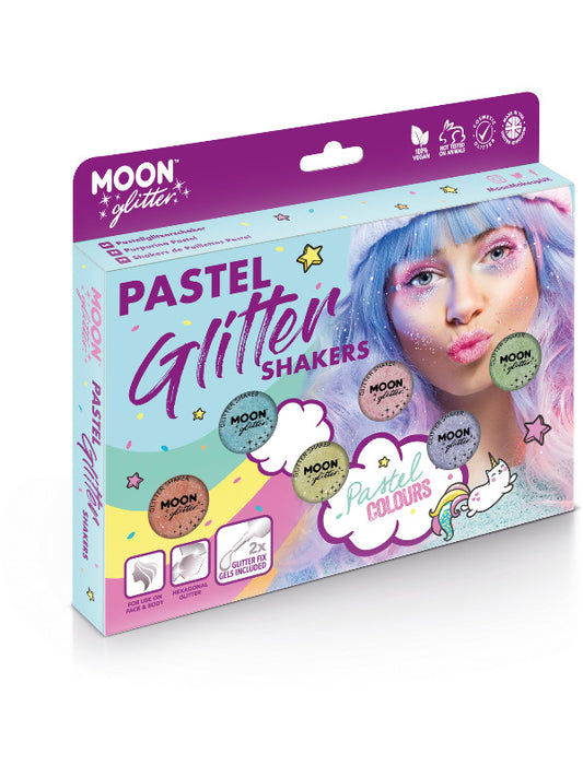 Moon Glitter Pastel Glitter Shakers Assorted