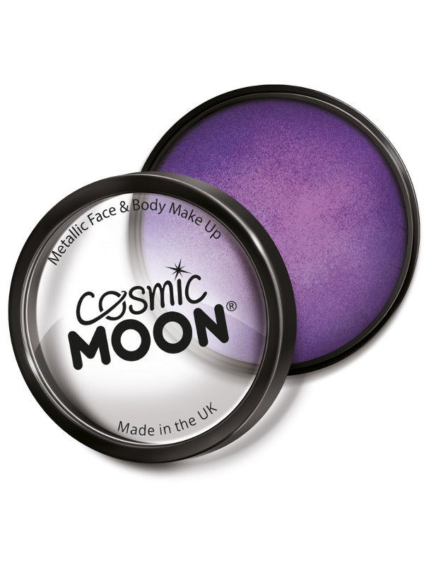 Adult Cosmic Moon Metallic Pro Face Paint Cake Pots Pur