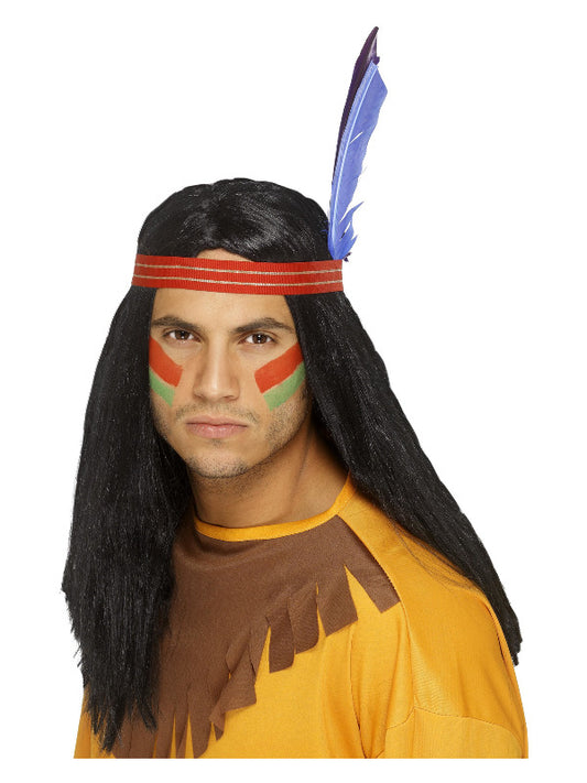 Native American Inspired Brave Wig Black