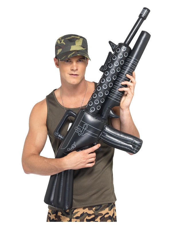 Inflatable Machine Gun Black