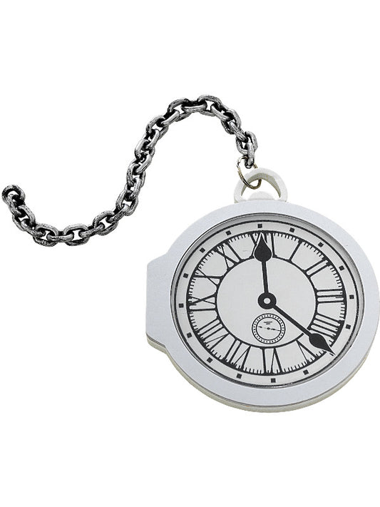 Oversized Pocket Watch White