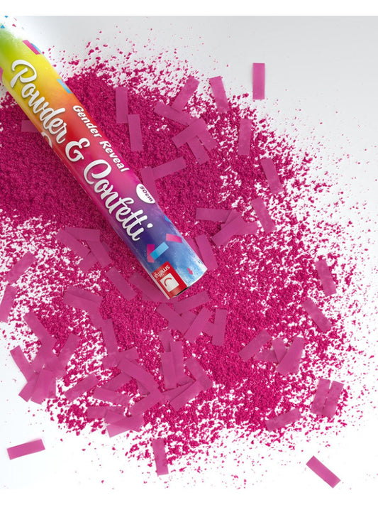 30cm Gender Reveal Confetti  Powder Cannon Pink