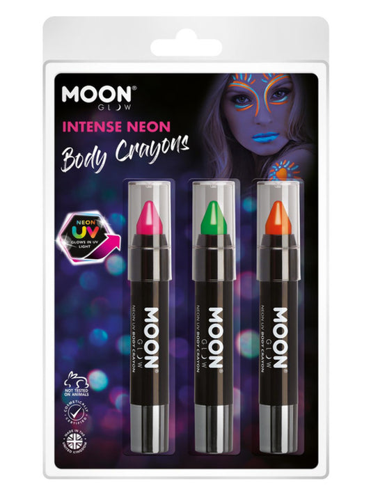 Adult Moon Glow Intense Neon UV Body Crayons