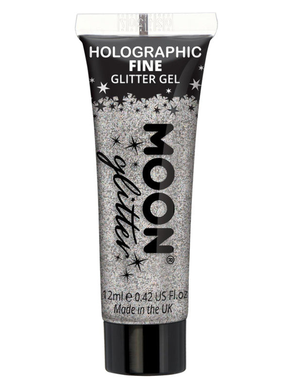 Adult Moon Glitter Holographic Fine Glitter Gel Silver