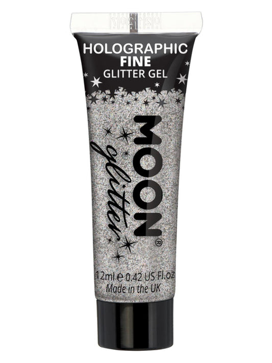Adult Moon Glitter Holographic Fine Glitter Gel Silver