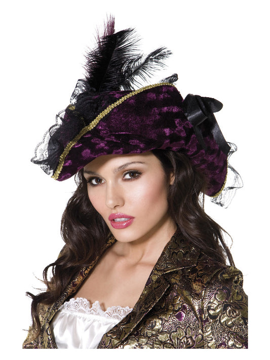 Fever Marauding Pirate Hat Purple