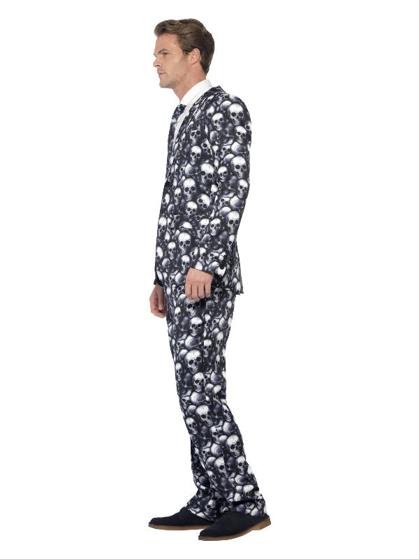 Skeleton Suit Black  White
