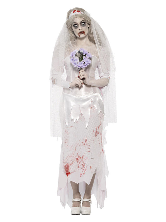 Till Death Do Us Part Zombie Bride Costume White