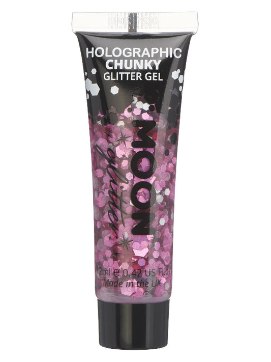 Moon Glitter Holographic Chunky Glitter GelPink