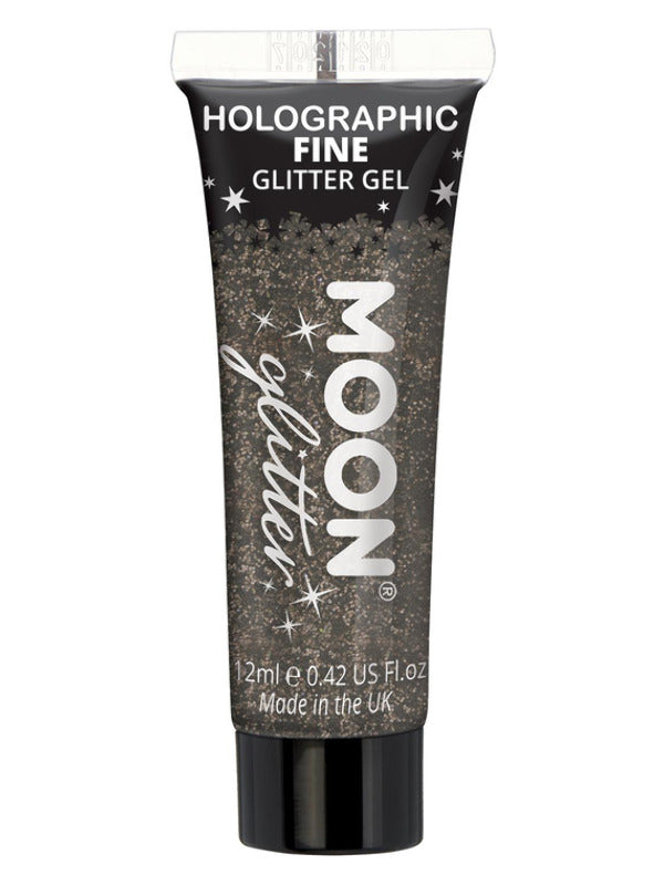 Moon Glitter Holographic Fine Glitter Gel Black