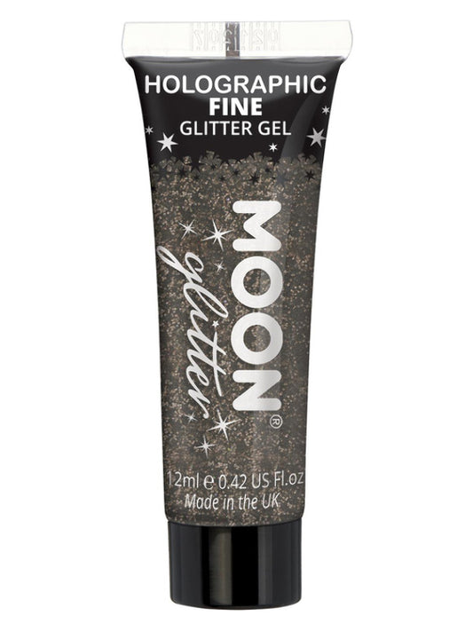Moon Glitter Holographic Fine Glitter Gel Black