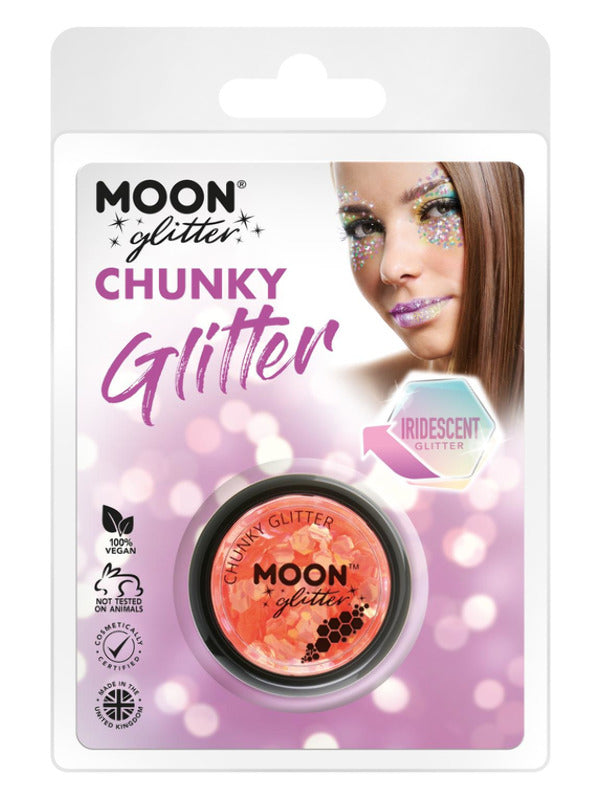 Adult Moon Glitter Iridescent Chunky Glitter Orange (2)