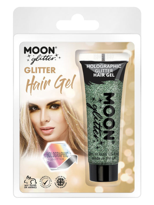 Adult Moon Glitter Holographic Glitter Hair Gel Green (2)