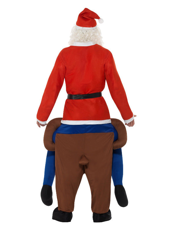 Piggyback Reindeer Rudolf Costume Brown