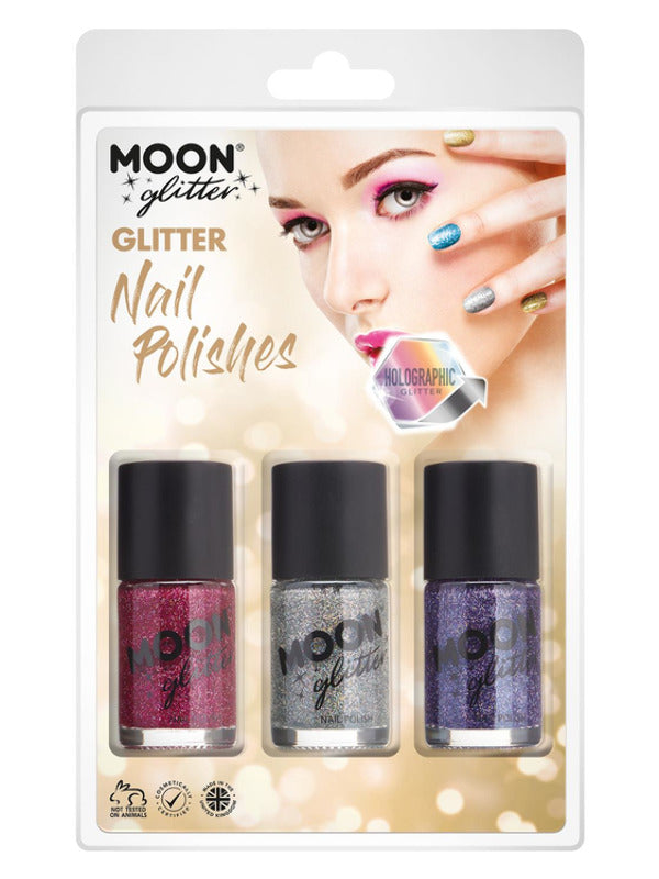 Adult Moon Glitter Holographic Nail Polish