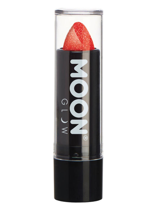 Moon Glow  Neon UV Glitter Lipstick Red