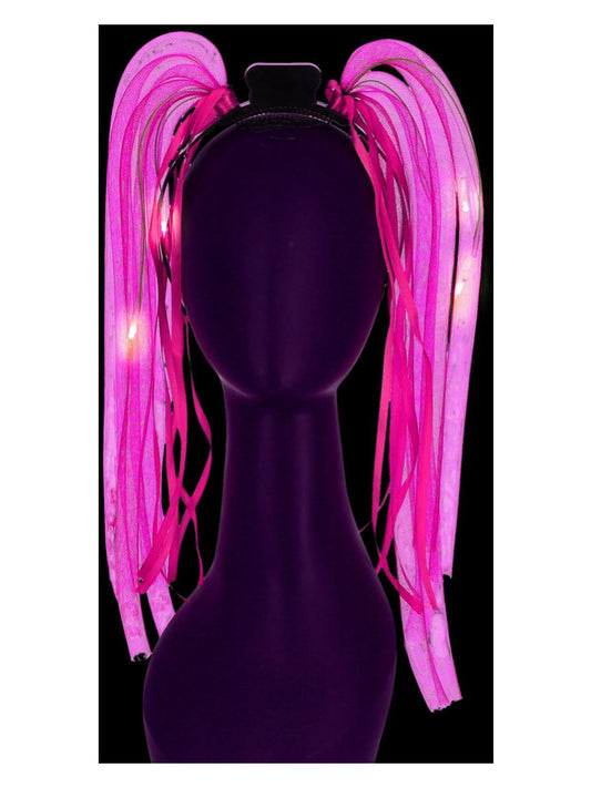 Kids LED Light Up Pink Spaghetti Headband