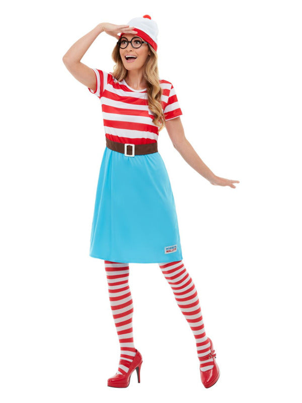 Wheres Wally Wenda Costume Red  White