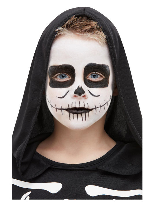 Kids Smiffys MakeUp FX Kids Skeleton Kit Aqua Black
