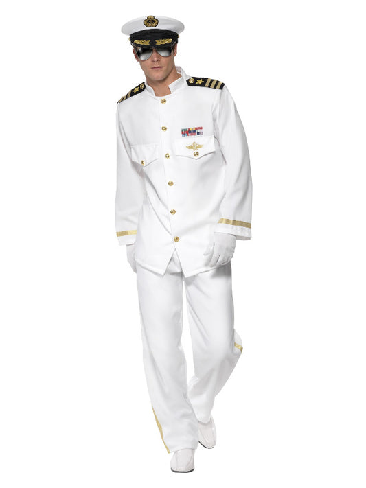 Deluxe Captain Costume White