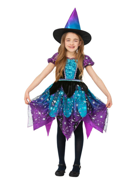 Kids Deluxe Moon  Stars Witch Costume
