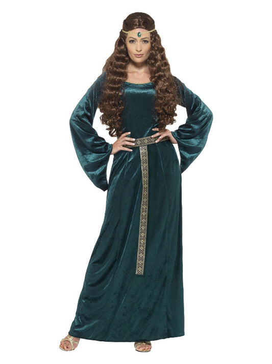Medieval Maid Costume Green