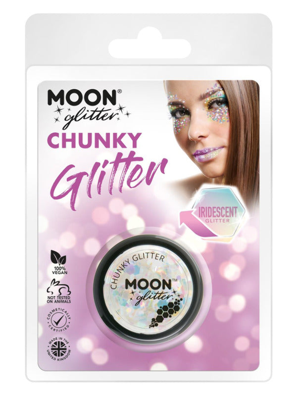 Adult Moon Glitter Iridescent Chunky Glitter White (2)