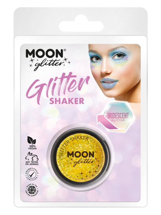 Adult Moon Glitter Iridescent Glitter Shakers Yellow (2)