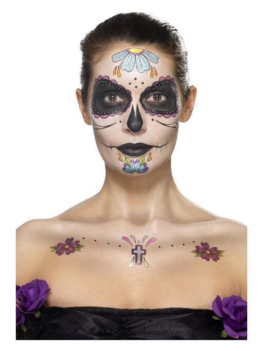 Smiffys MakeUp FX Day of the Dead Kit Aqua Mul