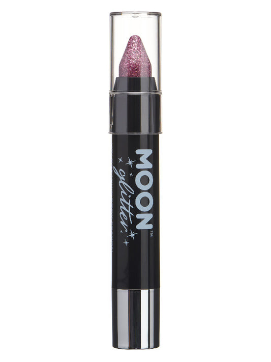 Adult Moon Glitter Holographic Body Crayons Pink