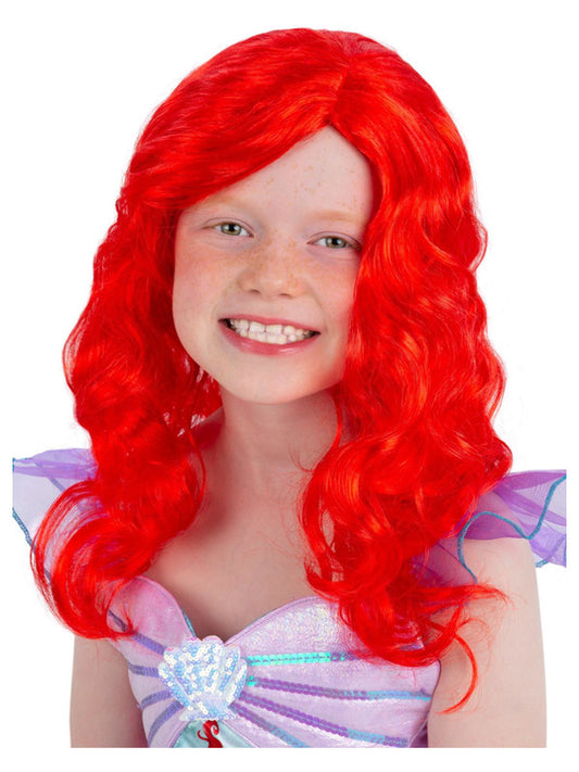 Kids Mermaid Wig Red