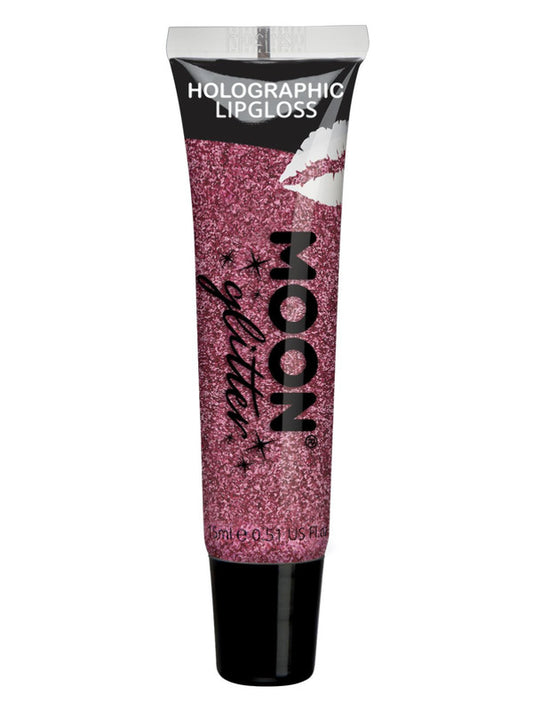 Adult Moon Glitter Holographic Glitter Lipgloss Pink