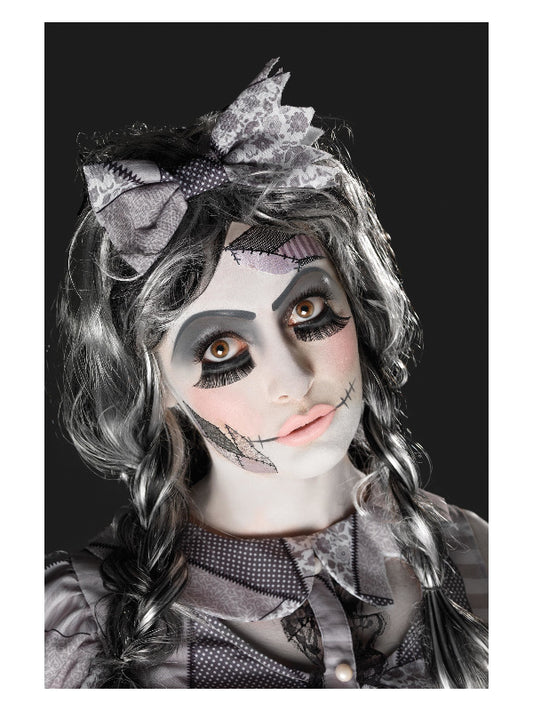 Smiffys MakeUp FX Damaged Doll Kit Aqua Black