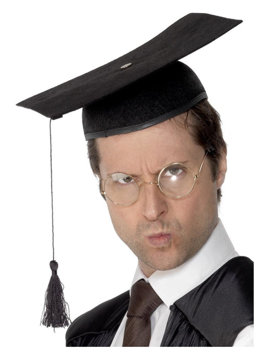 Mortar Felt Board Hat Black